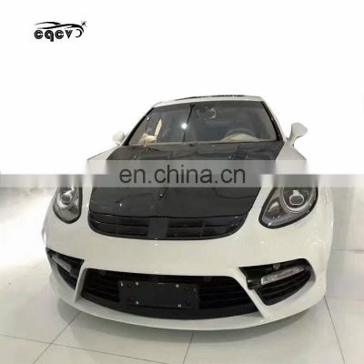 Perfect fitment MS style wide body kit for Porsche panamera 970.2 carbon fiber hood front bumper  rear bumper side skirt spoiler