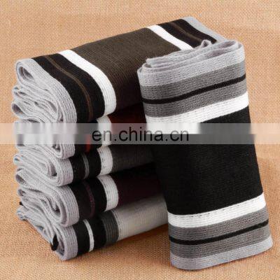 Men Classic Cashmere Scarf Winter Warm Soft Fringe Striped Tassel Shawl Wrap