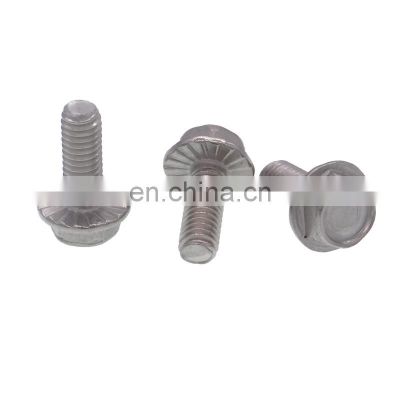 blue zinc serrated washer head machine screw for LED