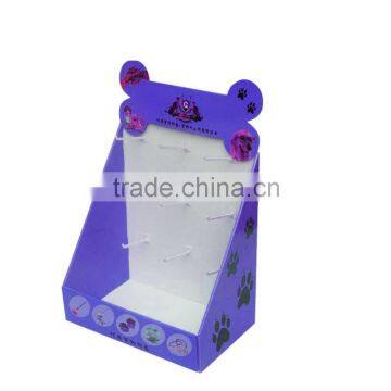 custom made cosmetic counter cardboard display watch display stand