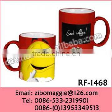 Professional Zibo Made Wholesale Ceramic Coffee Mug with Blackboard with Good Quality for Daily Use