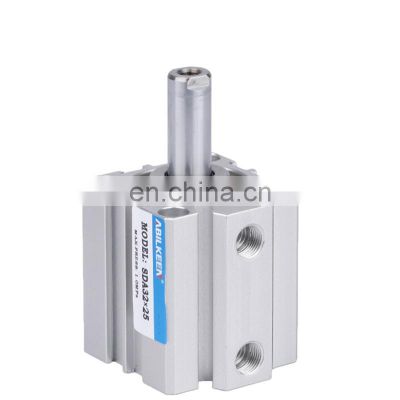 SDA/SDAD/SSA/STA compact type stroke 100mm single/double acting aluminum pneumatic piston cylinder for door