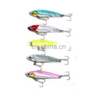 2020 65mm 12g new 3D eyes long shot vibration sharpened hook seabass ring tail VIB hard Fishing Lure