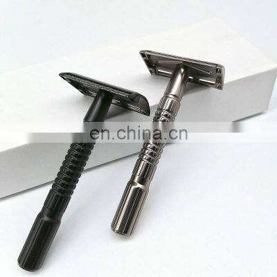 New Design Removable Shaving Colorful Brass Metal Barber Double Edge Blades Shaving Safety Razor photo-5
