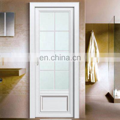 High Quality Slim Frame Aluminium Interior Casement Door For Bathroom