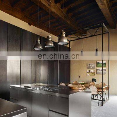 Commercial Lower Price Simple Kitchen Furniture Set Aluminium Modular Kitchen Cabinet Design photo-3