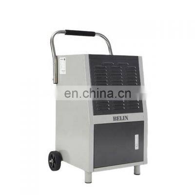 Big wheel hand push metal Belin brand R410a refrigerant industrial/commercial dehumidifier