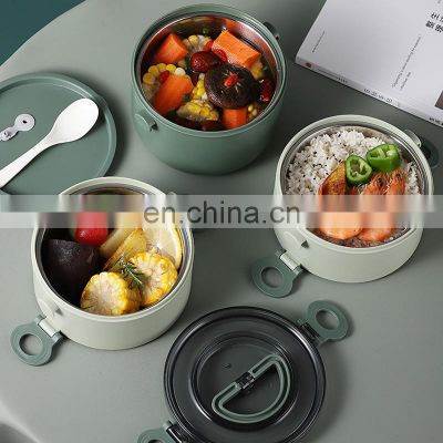 New Style Environmental Friendly Sustainable Round Adult Thermo Insulated Lunch Box