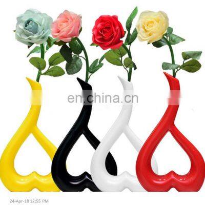 Heart Shaped Vase Home Decor Ceramic Flower Pot