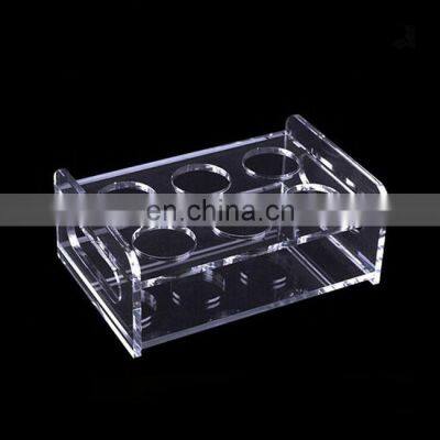 Bar Cup Display Holder Acrylic Shot Glass Holder Tray for 6 Shot Glasses