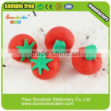 3D Vegetable Shaped Rubber Eraser For Kids