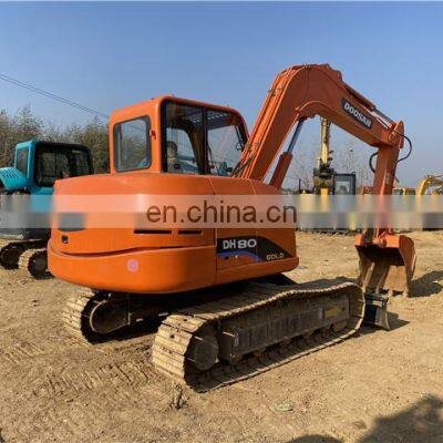 Doosan construction machinery mini crawler excavator dh80-7 dh60-7 used doosan excavators for sale