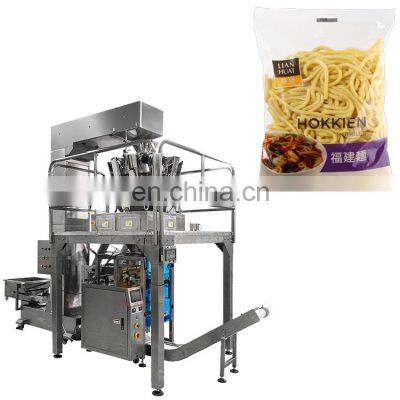 Industry multi-head weigher automatic weighing fresh noodle bag packing machine for wet noodle pasta packaging machine