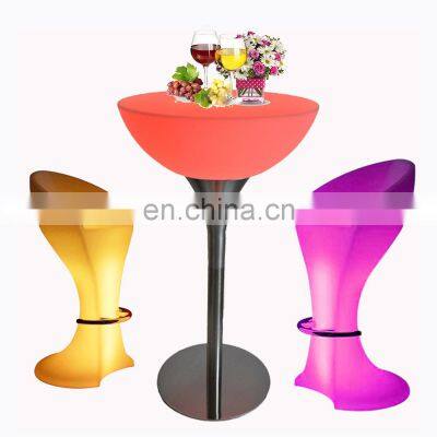 waterproof led bar table led furniture garden lights led outdoor chair set glow bar rechargeable led furniture bar table