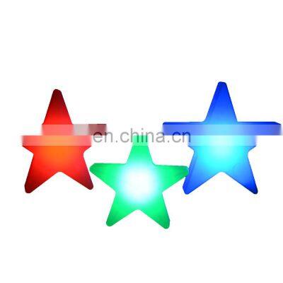 christmas light up decorations 2022 rgb clear star shape Christmas lights waterproof led light CE/ROSH certificate