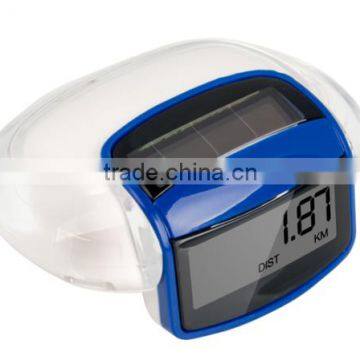 Digital Fitness Solar Pedometer Calorie Step Distance Ran Walked Counter