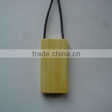 promotion logo customized good usb wood necklace