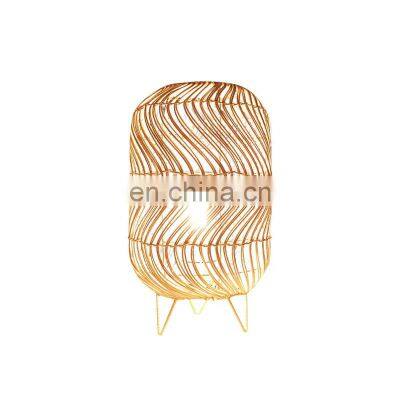 Unique Rattan Creative Table Lamp Bedroom Night Light Decorative Bed Room Vietnam Manufacturer