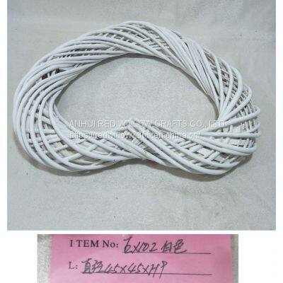 Hot Sale New Design White Color Full Willow Heart Shape Flower Wreath photo-5