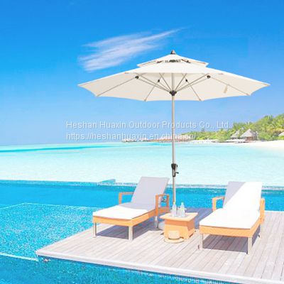 Outdoor courtyard sunshade umbrella, hotel villa, central pillar umbrella, outdoor garden coffee shop, leisure beach, sun umbrella customization