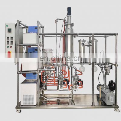 Lab Small Extraction Equipment Crude Oil Petroleum Wiped Film Molecular Distillation