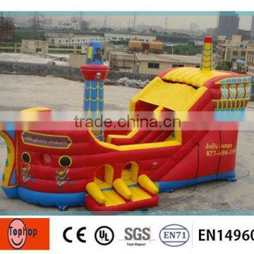 2016 most fascinating inflatable pirate ship with high quality, water games for sale