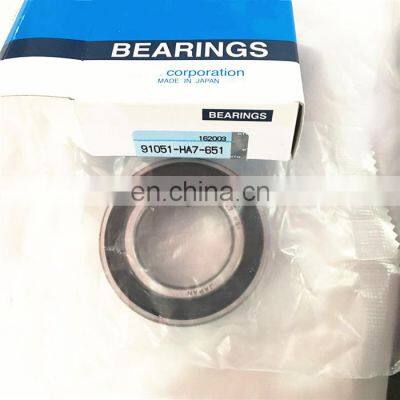 Buy Brand Angular Ball Bearing 91051-HA7-651 size 30X54X24mm Wheel Bearing 91051-HA7-651 with high quality