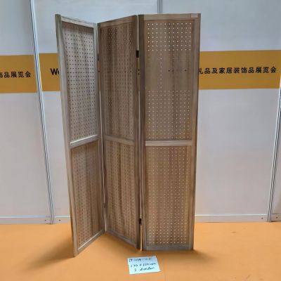 Multifunctional hole-plate home room divider wooden screen partition