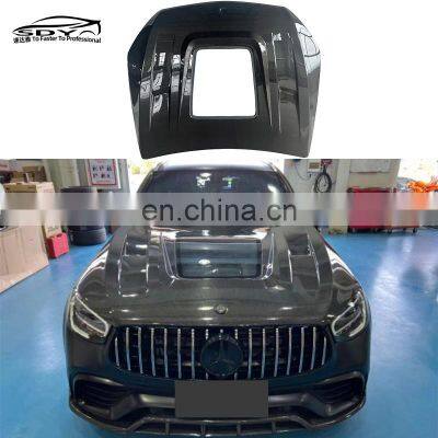 X253 C253 GLC Carbon Fiber Engine Hood Bonnet For Mercedes Benz GLC  X253 C253 GLC GLC63