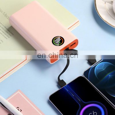 Fast Charging 22.5w Portable Power Bank 20000mah Led Display Power Bank