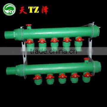 Import water injection manifold valve for underfloor heating