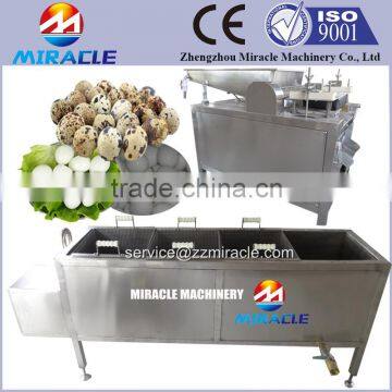 Stainless steel quail egg boiling and automatic quail egg peeling machine for sale