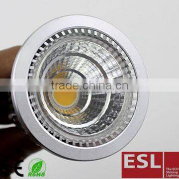 Hot Sale COB 220v dimmable 4500k gu10 led 6w CE ROHS Approval