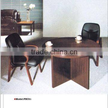 Hot selling round cheap office furniture wood or MDF conference chairs and table