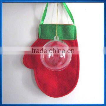 6cm Clear Bauble,Christmas decoration hanging capsule