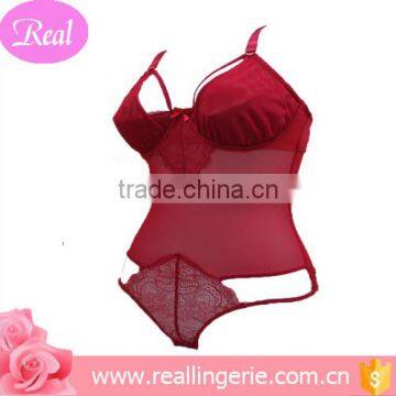 2016 Sexy Young Ladies Red Teddies Lingerie /corsets Quality Choice photo-2