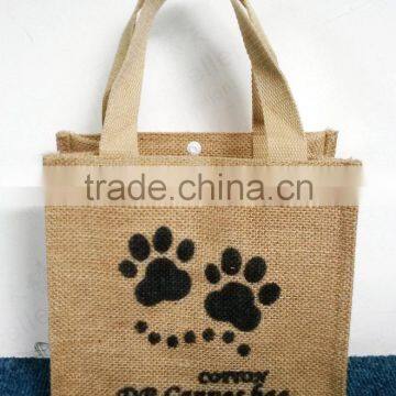 promotional cute jute bag for shopping