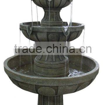 New Products Garden Outdoor 3 Tier Fiberglass Stone Water Fountain