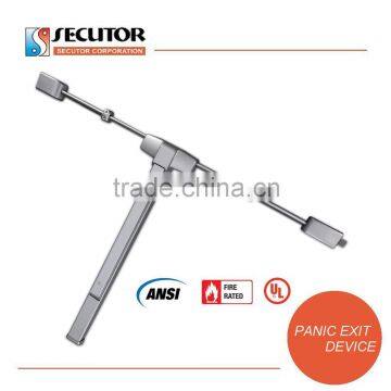 3 hrs Fire Rated ANSI UL Universal Non Handed Dual Door Push Bar