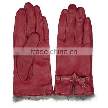 polyester western safety driver leather glove