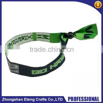 Promotion high quality custom logo fabric wristbands,cheap customized fabric wristbands