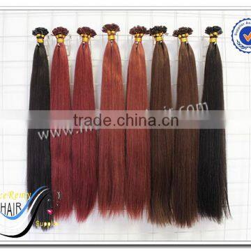 Wholesale High Quality Color 99j Pre Bonded Flat Tip Hair Extensions 100% Brazilian Virgin Human Hair Supplier's Choice photo-6