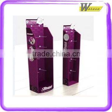 Recycled Material Advertising Promotion Corrugated Paper With Hook Peg Display Stand for Hair Care photo-2