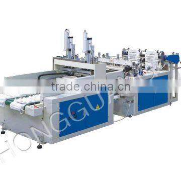 auto punching plastic t-shirt bag making machine