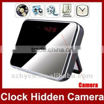 Mirror Digital Clock Hidden Camera With Motion Detection HD 1280x960 Mini DVR Clock Camera