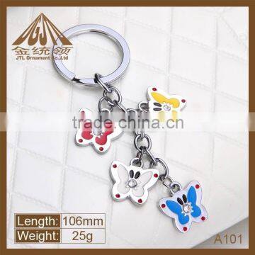 Fashion butterfly metal keychain