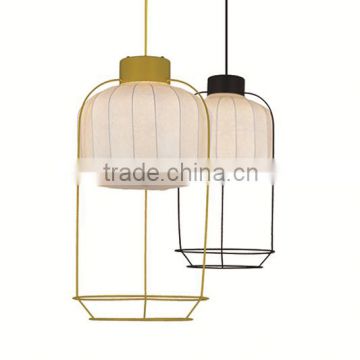 carbon silk lantern home pendant light