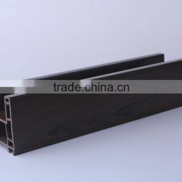 Wooden surface 62mm series sliding upvc window frame pvc window profile