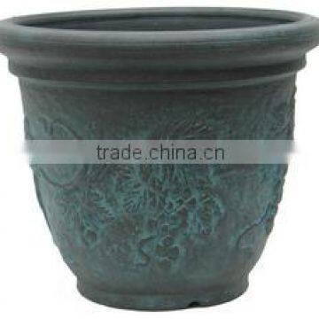 balcony big outdoor ornamental cheap plastic flower pots wholesale