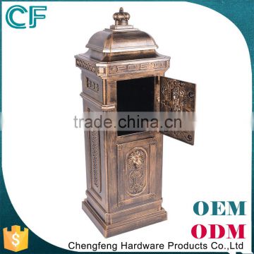 The Most Popular Style In Europe Traditional Desigh Crown Decorative External Post Box From China